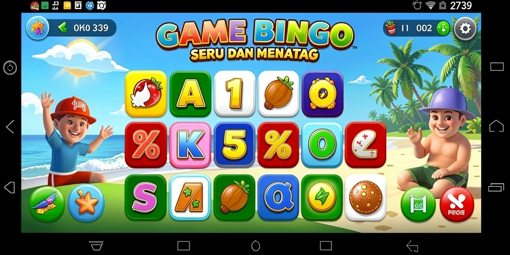 Tampilan screenshot permainan Bingo di 2739 yang seru.