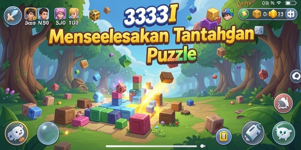 Tampilan gameplay 333I dengan tantangan puzzle yang seru.