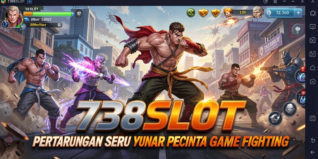 Tampilan gameplay menarik dari 738SLOT dengan aksi Fighting yang intens.