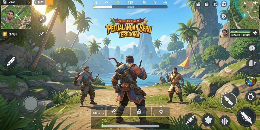 Tampilan gameplay 73K di dunia terbuka yang menakjubkan.