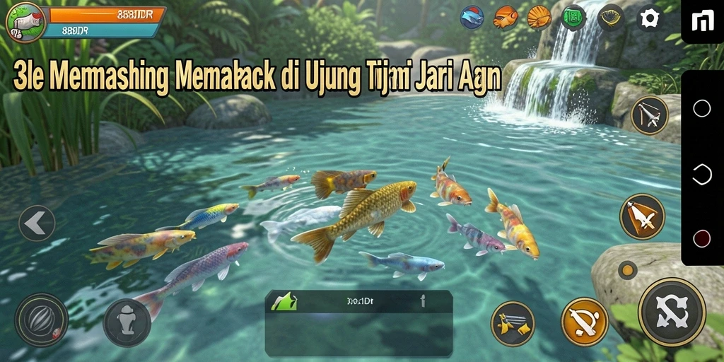 Tangkapan ikan yang fantastis dalam gameplay 888IDR menunjukkan keindahan alam.