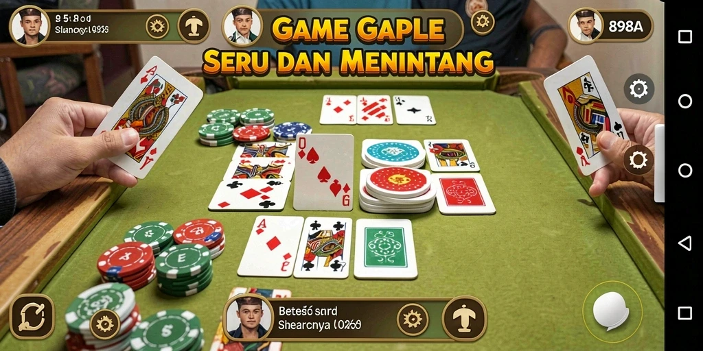 Tampilan gameplay seru di 898A dengan pemain penuh semangat.
