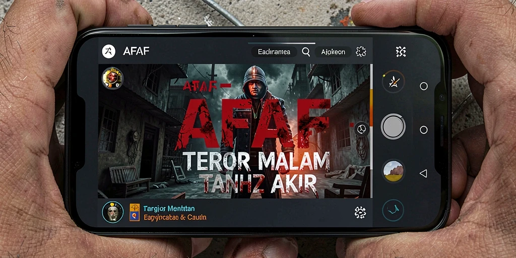 Screenshot menampilkan suasana mencekam di dalam AFAF, menggambarkan gameplay horror yang intens.