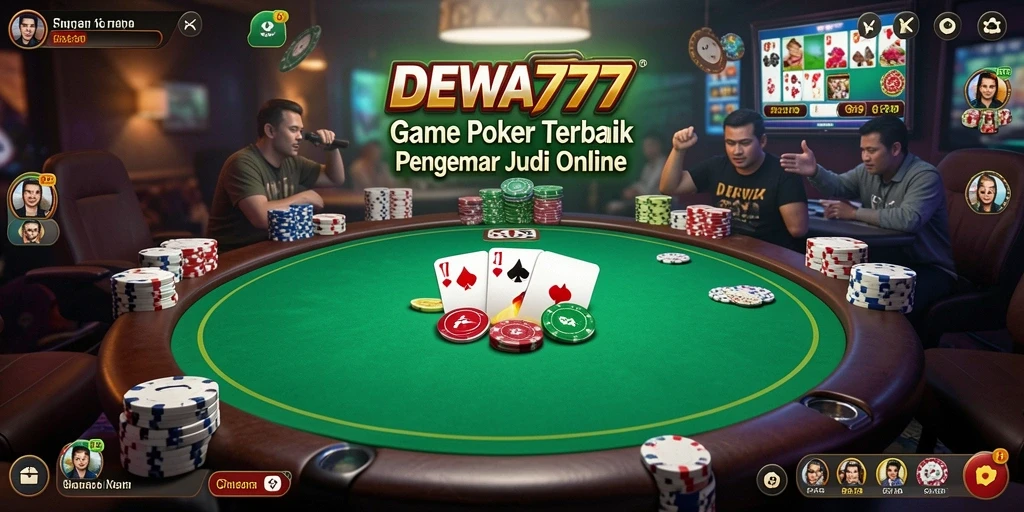 Tampilan screenshot DEWA777 menampilkan gameplay Poker yang seru.