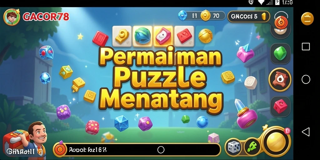 Tampilan gameplay GACOR78 yang penuh warna dan menantang.