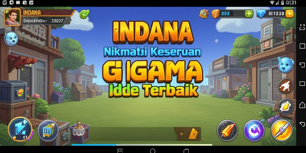 Screenshot utama INDAAA menunjukkan gameplay santai yang menarik.