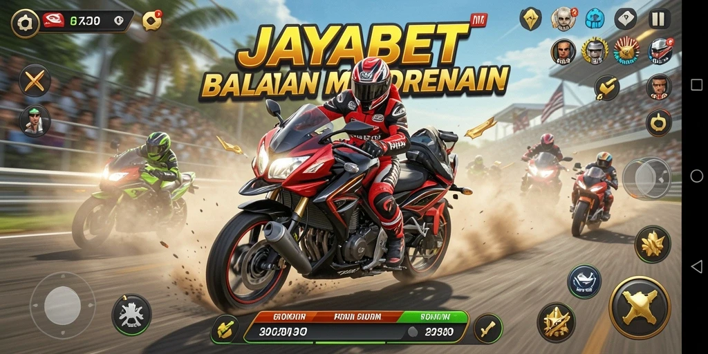 Gambaran menarik gameplay balap motor JAYABET.