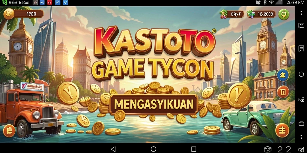 Gameplay KASTOTO yang memukau dalam mengelola bisnis.