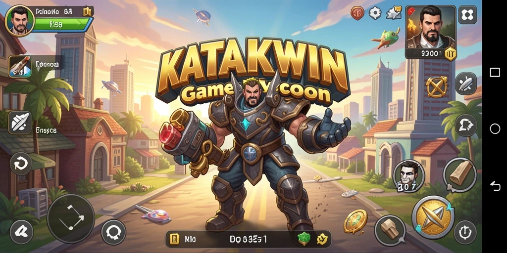 Tampilan menarik dari gameplay <strong>KATAKWIN</strong> yang melibatkan pengelolaan katak.