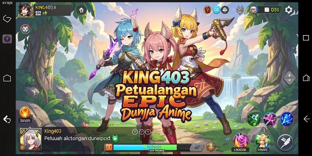 Menampilkan gameplay menarik dengan karakter Anime yang hidup.