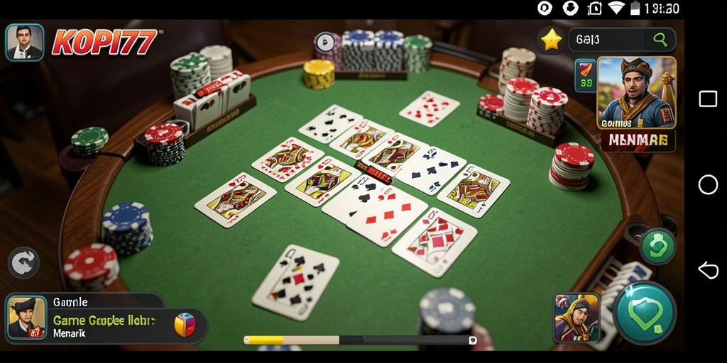 Gameplay seru KOPI77 dengan tantangan Gaple yang menarik.