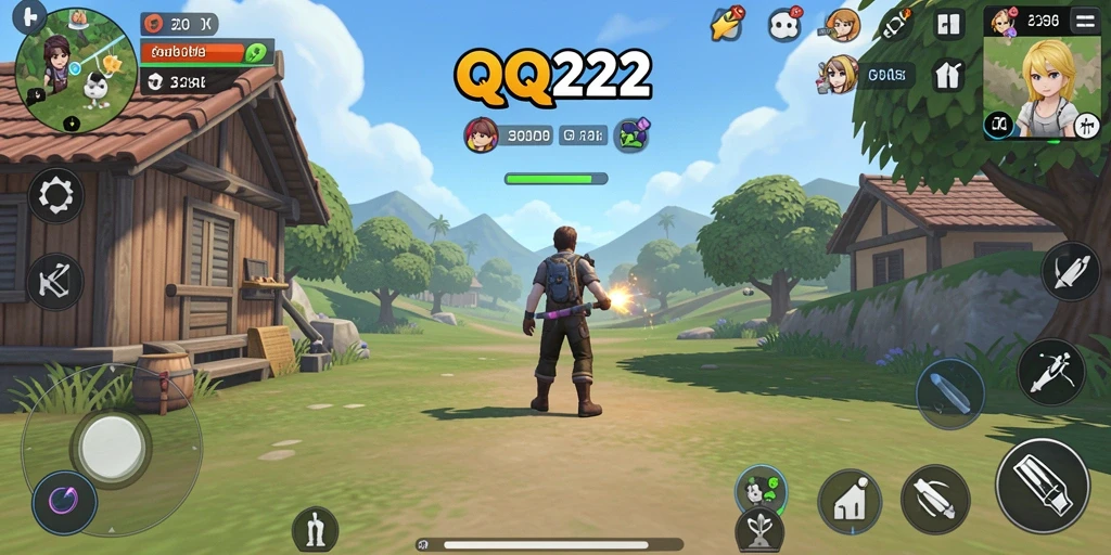 Tampilan menarik dari gameplay QQ222 yang menampilkan elemen Idle.
