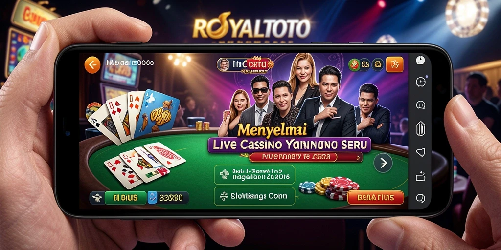 Screenshot gameplay ROYALTOTO menunjukkan dealer beraksi di meja roulette.