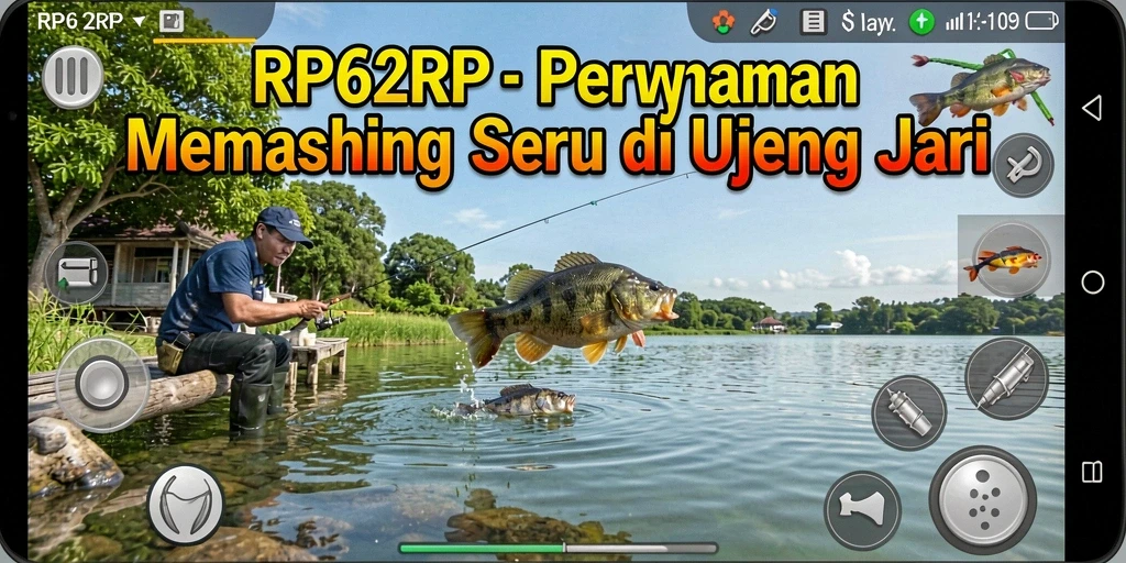 Tangkapan layar RP62RP menampilkan para pemain dalam aksi memancing yang seru.