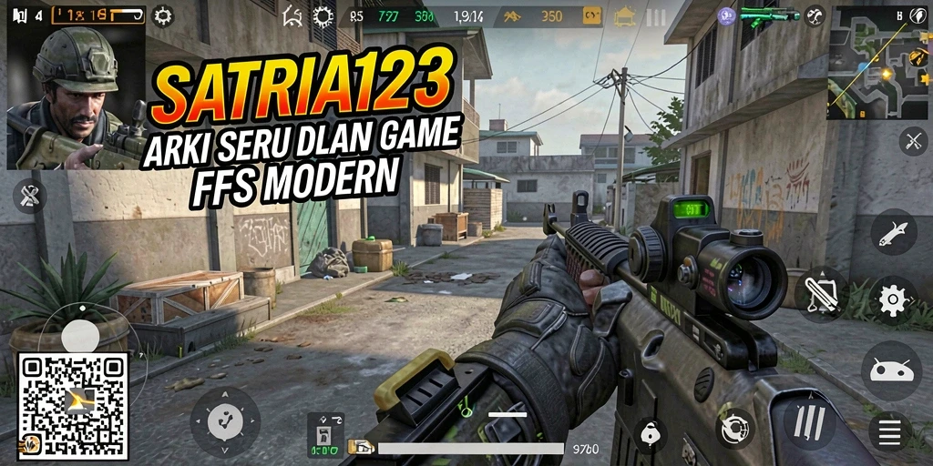 Screenshot menampilkan aksi seru gameplay FPS di SATRIA123.