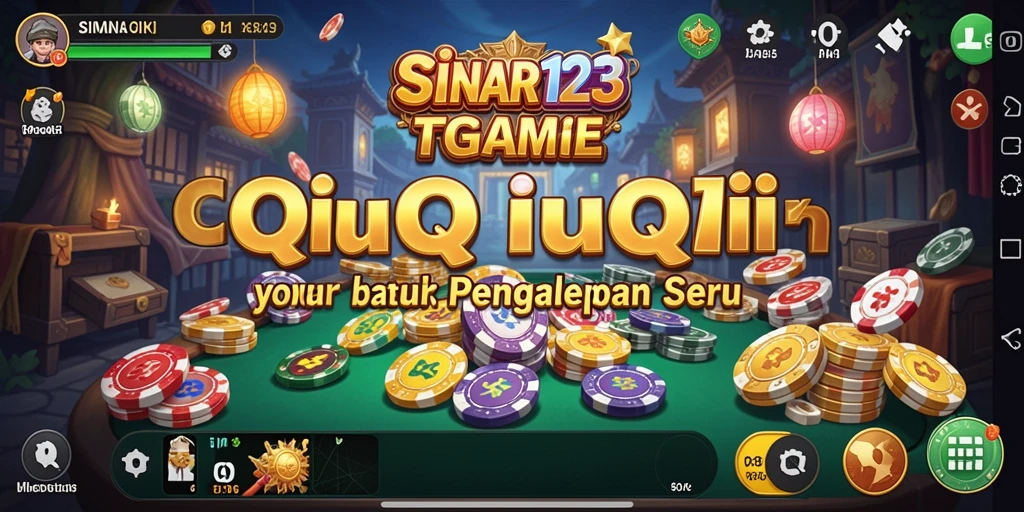 Tampilan gameplay QiuQiu yang seru di SINAR123.