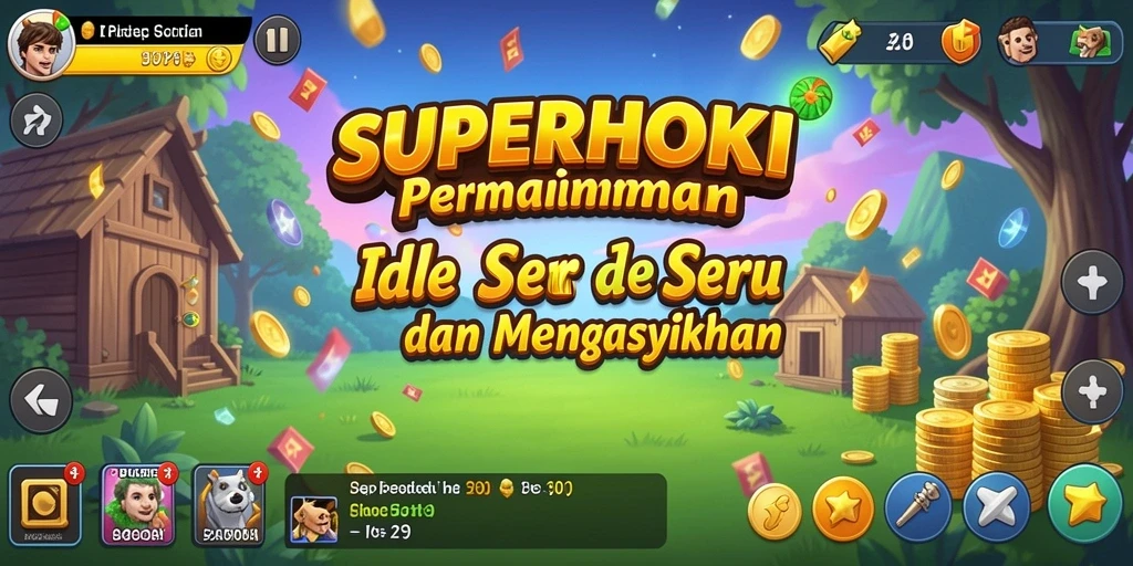 Gambaran menarik gameplay SUPERHOKI yang seru dan santai.