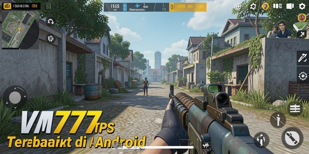 Screenshot gameplay VM777 yang menampilkan aksi mendebarkan dalam pertempuran TPS.