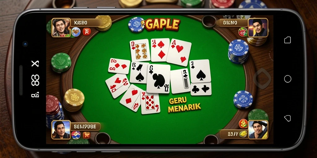 Screenshot gameplay X88 yang menunjukkan keseruan bermain Gaple.